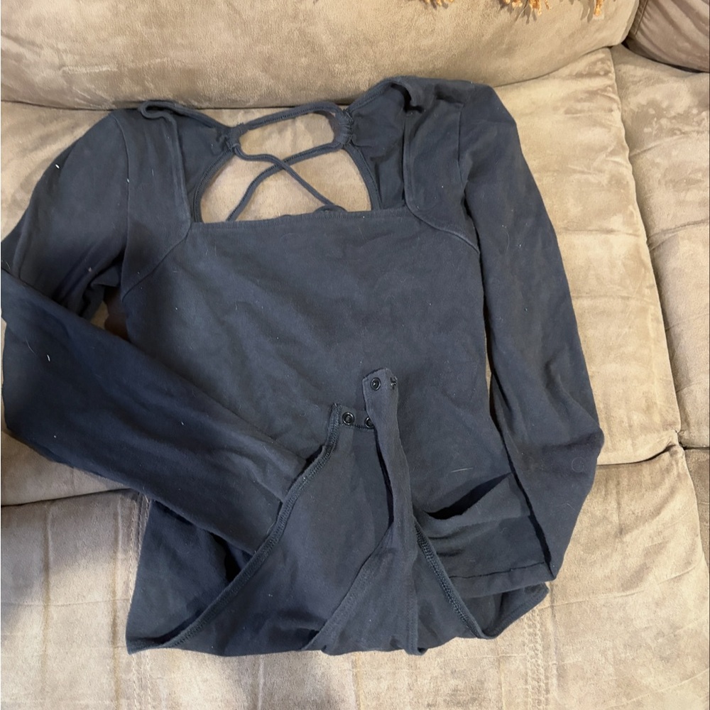 American Eagle Outfitters Black Bodysuit